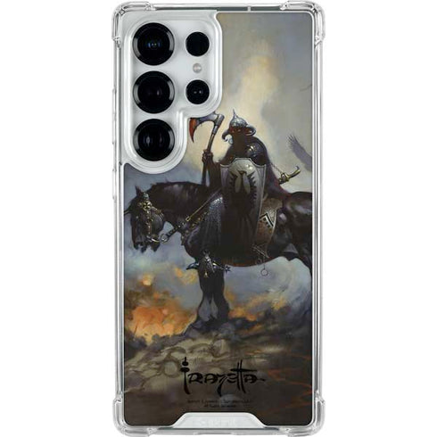 Death Dealer on Horseback by Frazetta Galaxy S25 Ultra Clear Case